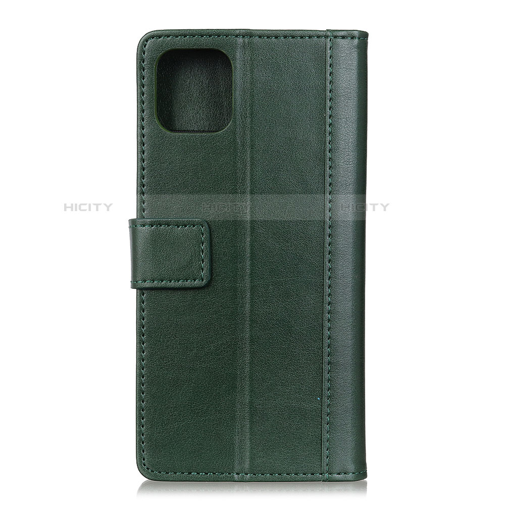 Custodia Portafoglio In Pelle Cover con Supporto L02 per Google Pixel 4 Verde