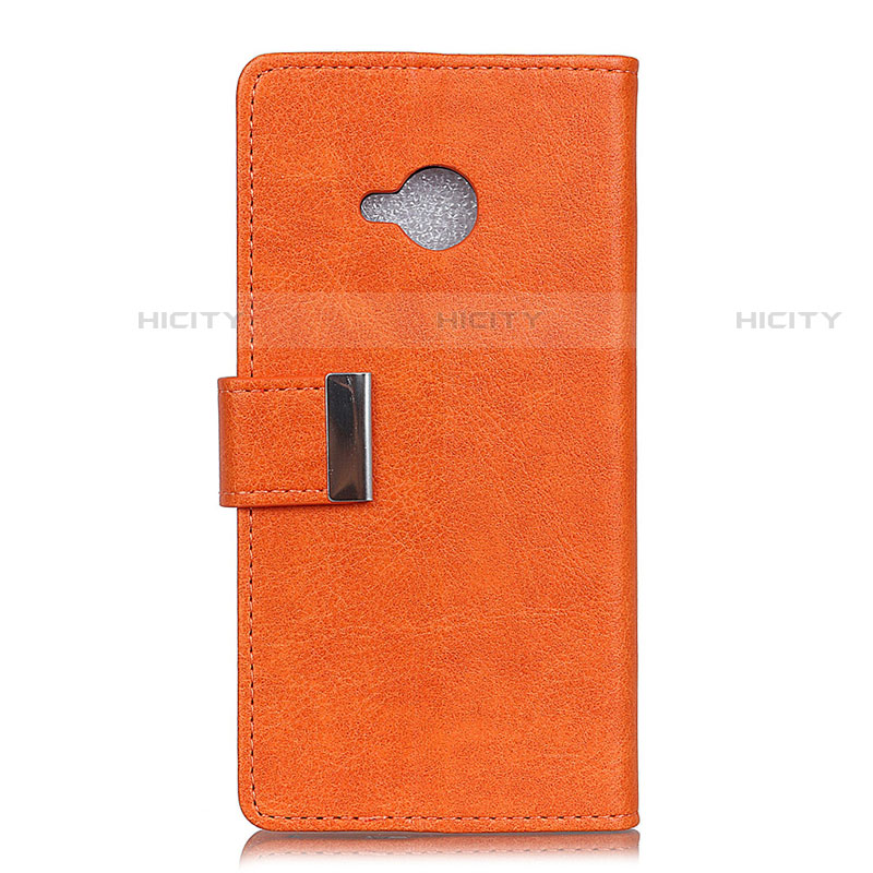 Custodia Portafoglio In Pelle Cover con Supporto L02 per HTC U11 Life Arancione