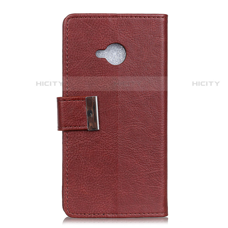 Custodia Portafoglio In Pelle Cover con Supporto L02 per HTC U11 Life Rosso Rosa