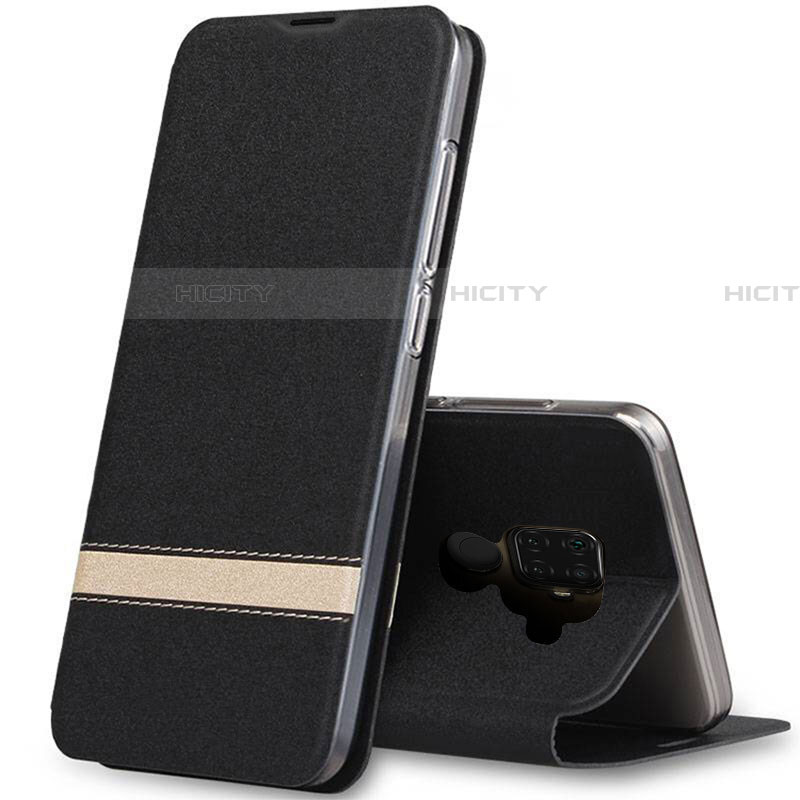 Custodia Portafoglio In Pelle Cover con Supporto L02 per Huawei Nova 5z Nero