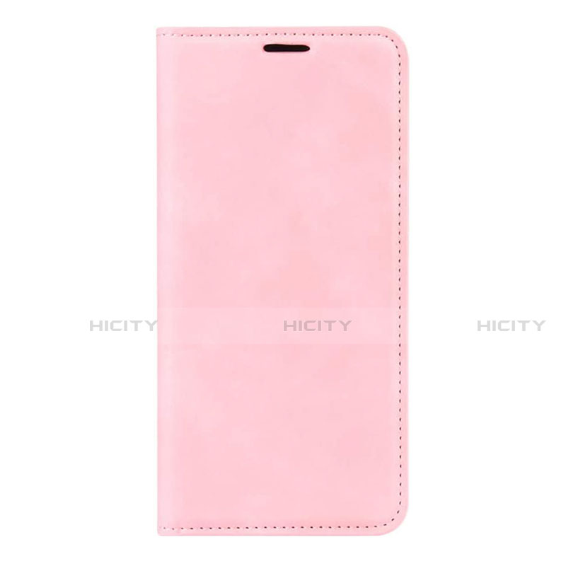 Custodia Portafoglio In Pelle Cover con Supporto L02 per Huawei P40 Rosa