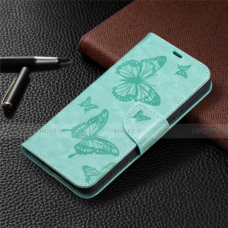 Custodia Portafoglio In Pelle Cover con Supporto L02 per Nokia 3.4 Verde Pastello