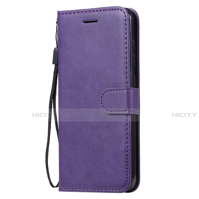 Custodia Portafoglio In Pelle Cover con Supporto L02 per Nokia 7.2 Viola