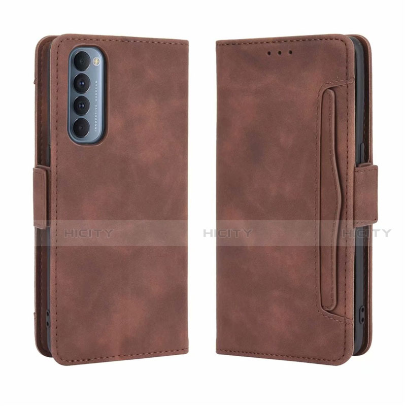 Custodia Portafoglio In Pelle Cover con Supporto L02 per Oppo Reno4 Pro 4G