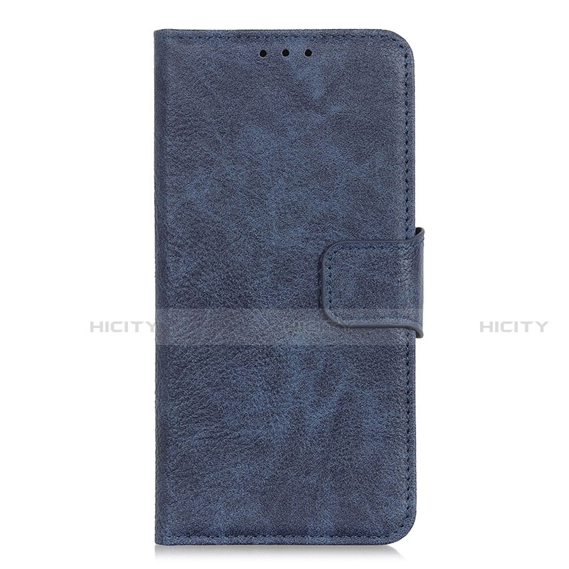 Custodia Portafoglio In Pelle Cover con Supporto L02 per Realme C11 Blu