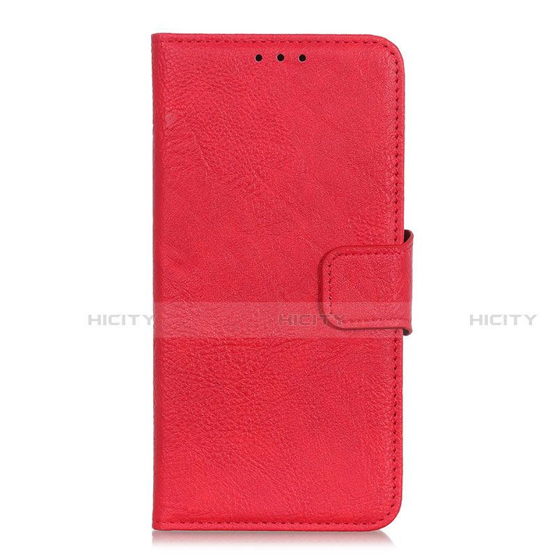 Custodia Portafoglio In Pelle Cover con Supporto L02 per Realme C11 Rosso