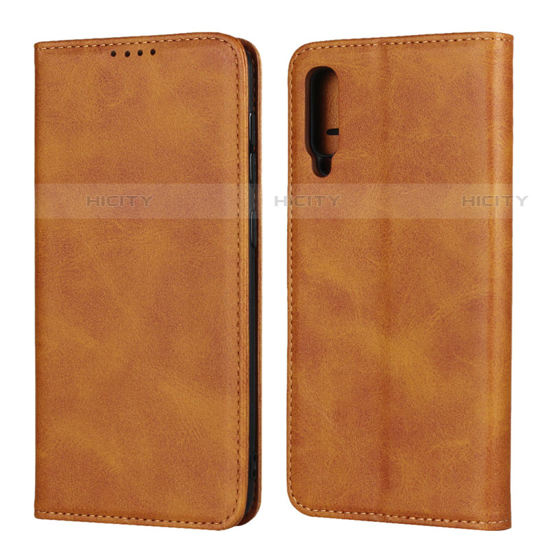 Custodia Portafoglio In Pelle Cover con Supporto L02 per Samsung Galaxy A30S Arancione