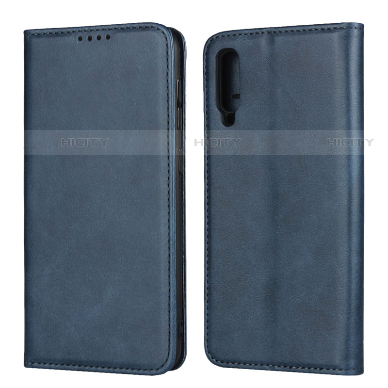 Custodia Portafoglio In Pelle Cover con Supporto L02 per Samsung Galaxy A30S Blu