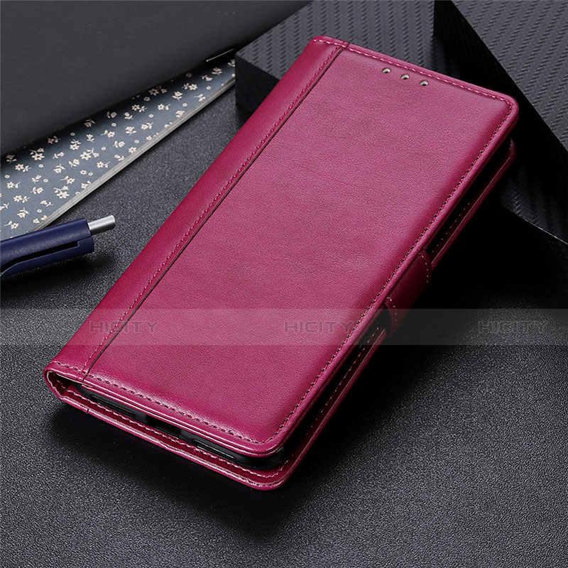 Custodia Portafoglio In Pelle Cover con Supporto L02 per Samsung Galaxy M31 Rosso Rosa