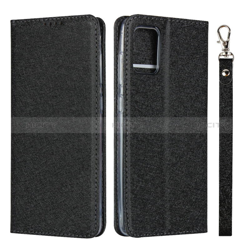 Custodia Portafoglio In Pelle Cover con Supporto L02 per Samsung Galaxy M40S Nero