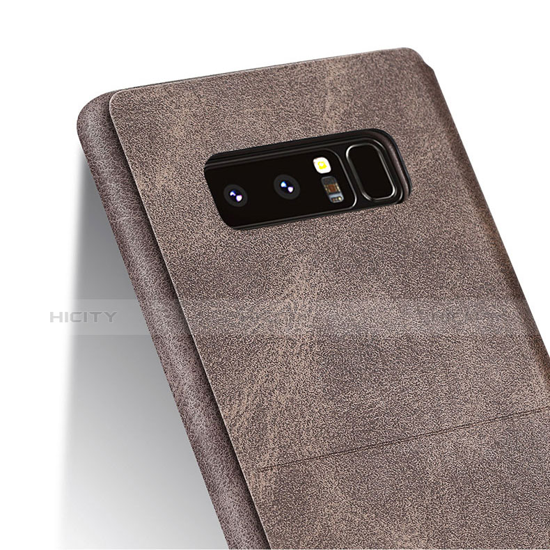 Custodia Portafoglio In Pelle Cover con Supporto L02 per Samsung Galaxy Note 8