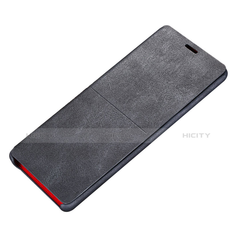 Custodia Portafoglio In Pelle Cover con Supporto L02 per Samsung Galaxy Note 8 Duos N950F Nero