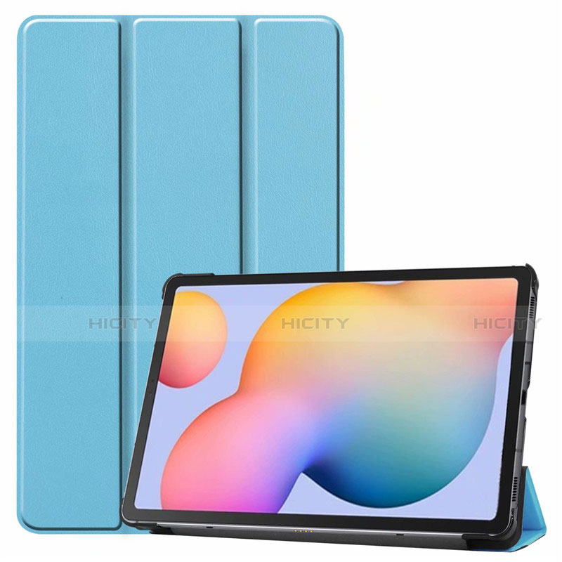 Custodia Portafoglio In Pelle Cover con Supporto L02 per Samsung Galaxy Tab S6 Lite 4G 10.4 SM-P615