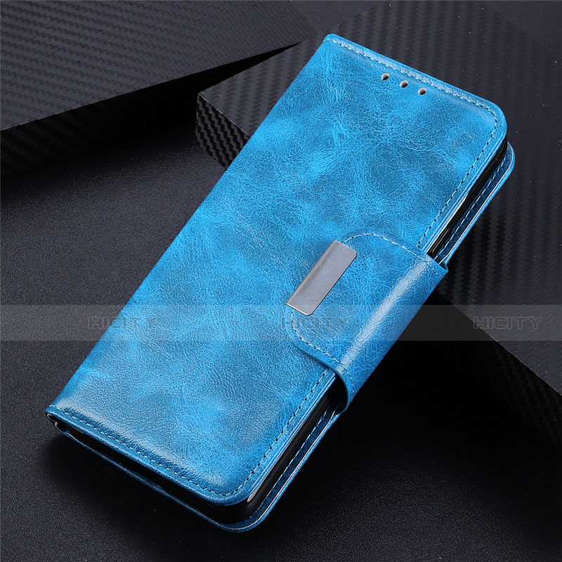 Custodia Portafoglio In Pelle Cover con Supporto L02 per Sony Xperia 5 II Cielo Blu