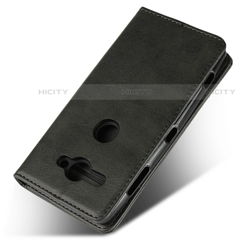 Custodia Portafoglio In Pelle Cover con Supporto L02 per Sony Xperia XZ2 Compact