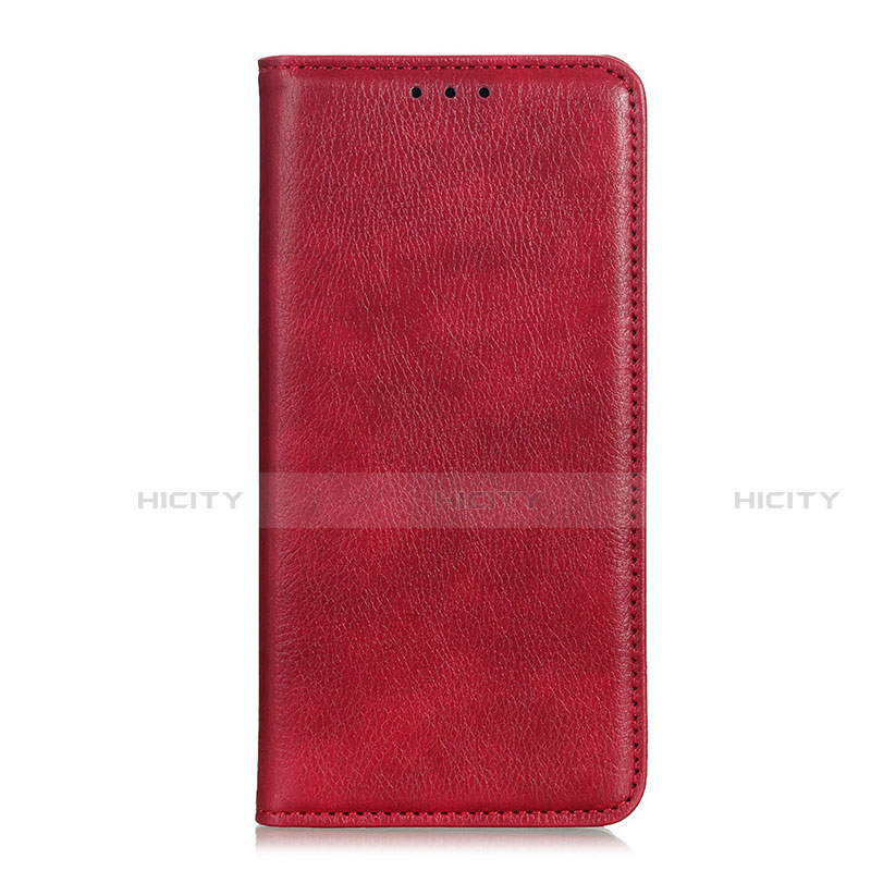 Custodia Portafoglio In Pelle Cover con Supporto L02 per Vivo V20 SE Rosso