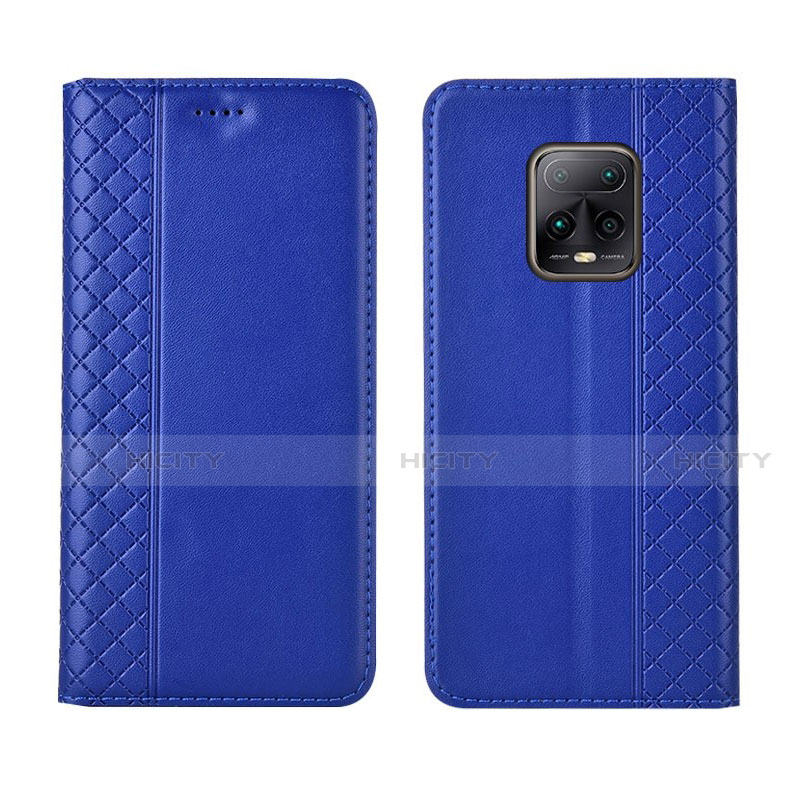 Custodia Portafoglio In Pelle Cover con Supporto L02 per Xiaomi Redmi 10X Pro 5G Blu