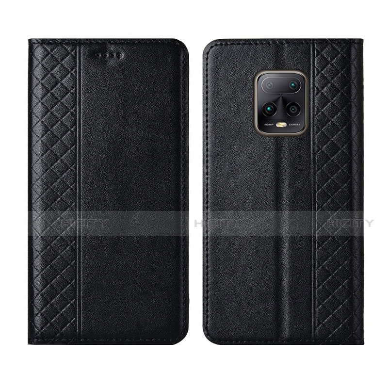 Custodia Portafoglio In Pelle Cover con Supporto L02 per Xiaomi Redmi 10X Pro 5G Nero