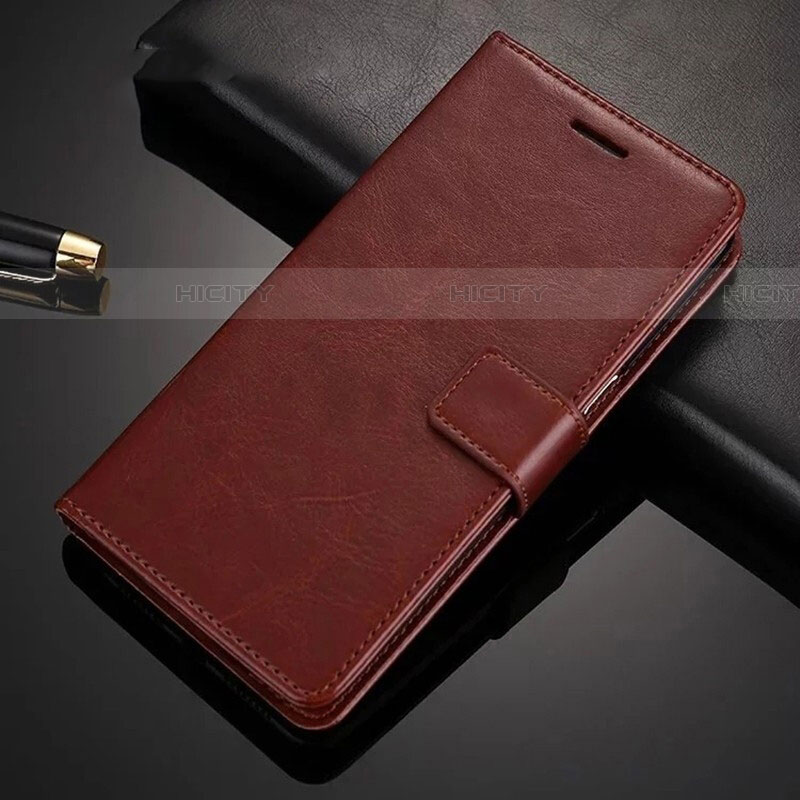 Custodia Portafoglio In Pelle Cover con Supporto L02 per Xiaomi Redmi 8A Marrone