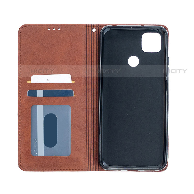 Custodia Portafoglio In Pelle Cover con Supporto L02 per Xiaomi Redmi 9 India