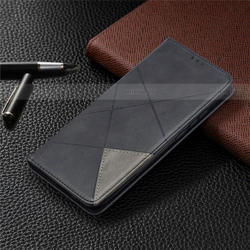 Custodia Portafoglio In Pelle Cover con Supporto L02 per Xiaomi Redmi 9 India Nero