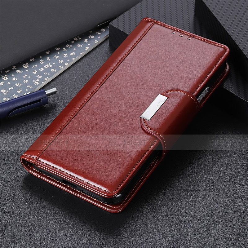 Custodia Portafoglio In Pelle Cover con Supporto L02 per Xiaomi Redmi 9i Marrone