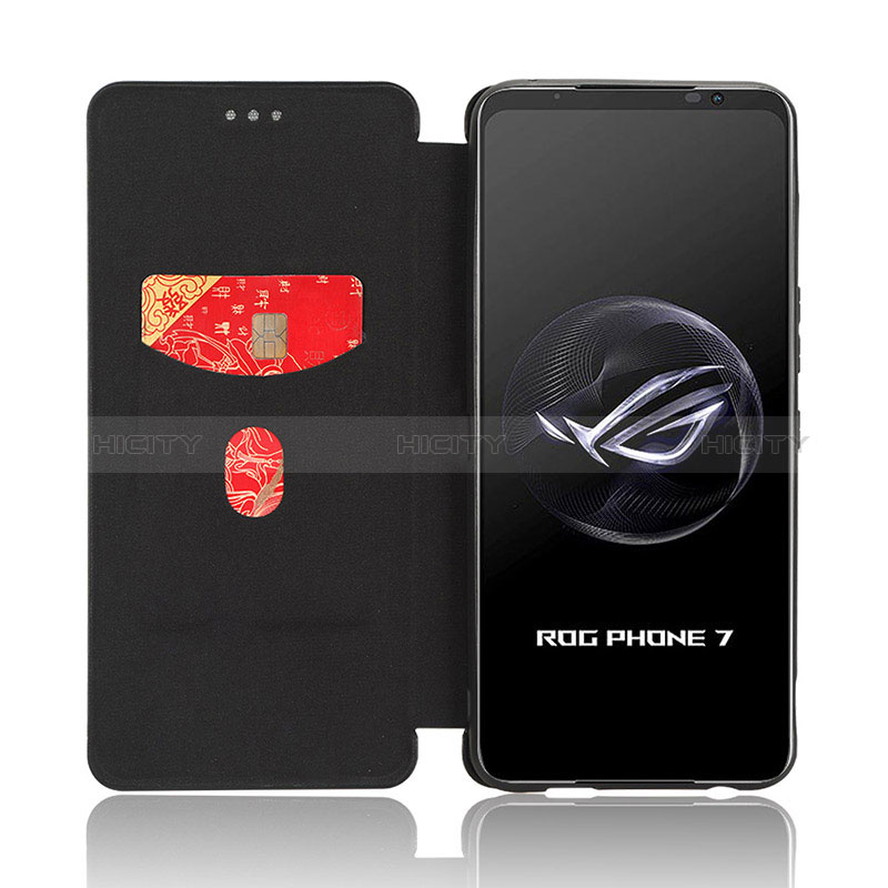 Custodia Portafoglio In Pelle Cover con Supporto L02Z per Asus ROG Phone 7