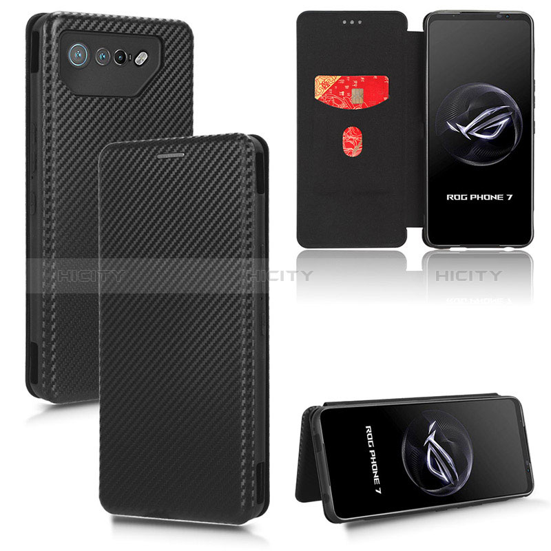 Custodia Portafoglio In Pelle Cover con Supporto L02Z per Asus ROG Phone 7 Pro