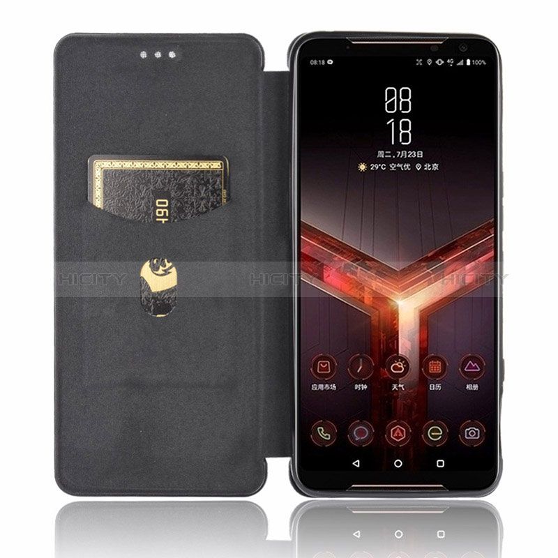 Custodia Portafoglio In Pelle Cover con Supporto L02Z per Asus ROG Phone II ZS660KL