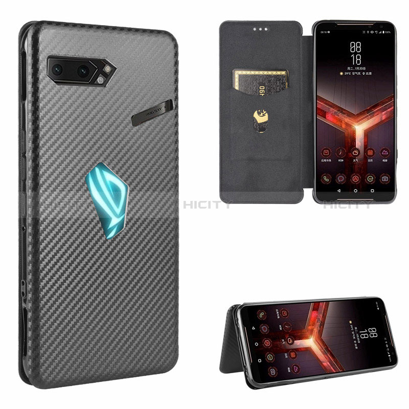 Custodia Portafoglio In Pelle Cover con Supporto L02Z per Asus ROG Phone II ZS660KL