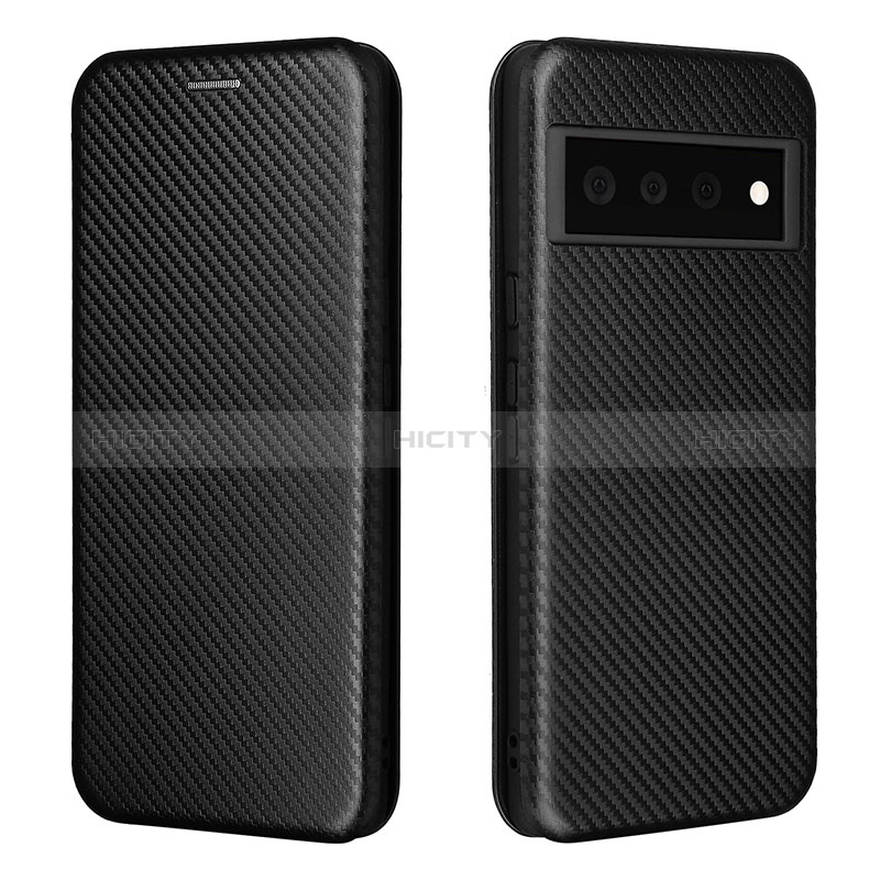 Custodia Portafoglio In Pelle Cover con Supporto L02Z per Google Pixel 6 Pro 5G Nero