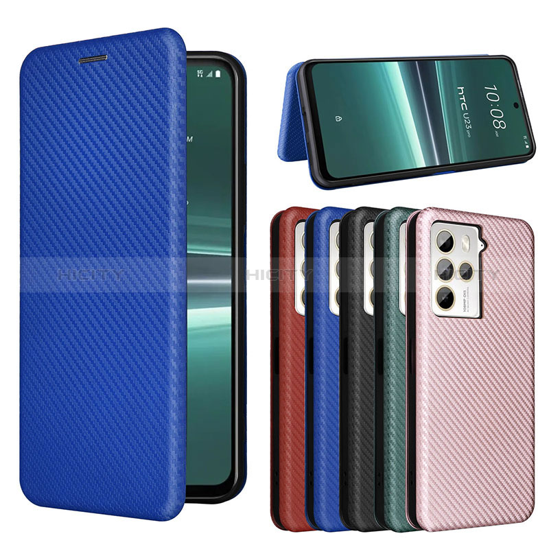 Custodia Portafoglio In Pelle Cover con Supporto L02Z per HTC U23 5G