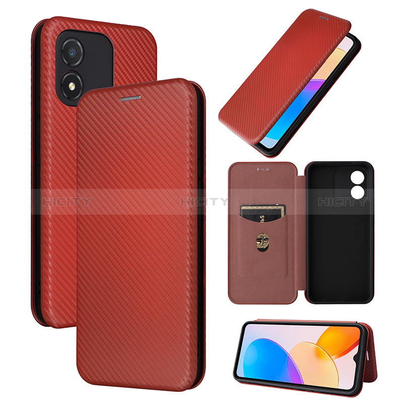 Custodia Portafoglio In Pelle Cover con Supporto L02Z per Huawei Honor X5