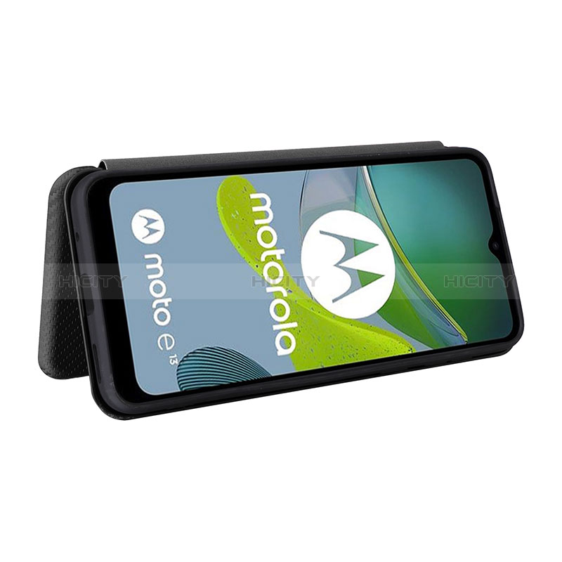 Custodia Portafoglio In Pelle Cover con Supporto L02Z per Motorola Moto E13