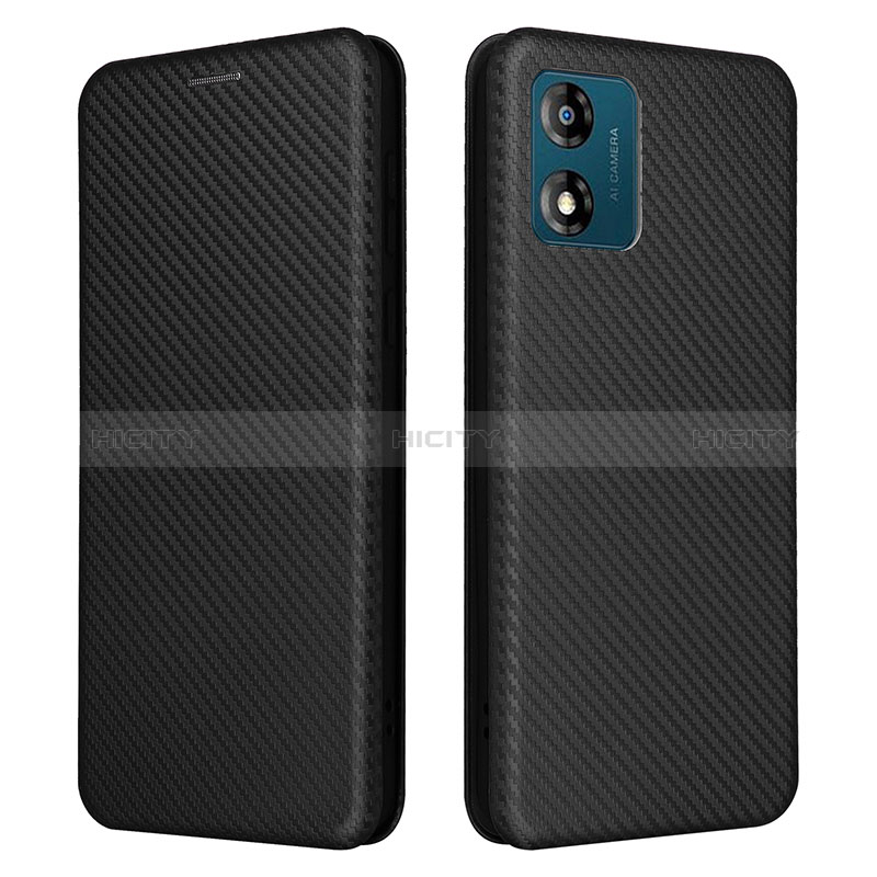 Custodia Portafoglio In Pelle Cover con Supporto L02Z per Motorola Moto E13 Nero