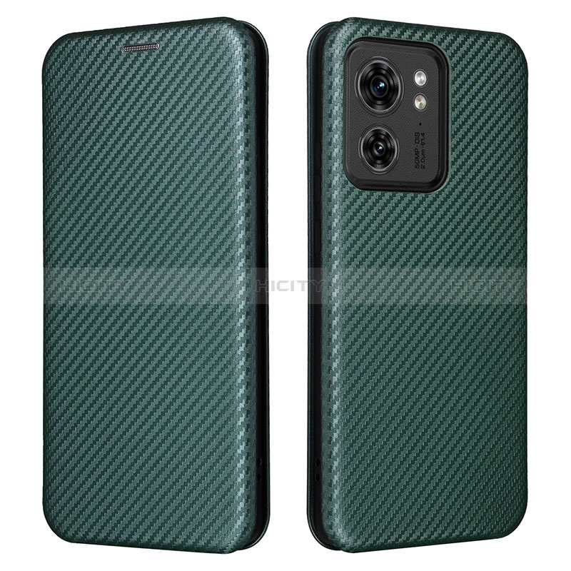 Custodia Portafoglio In Pelle Cover con Supporto L02Z per Motorola Moto Edge (2023) 5G Verde