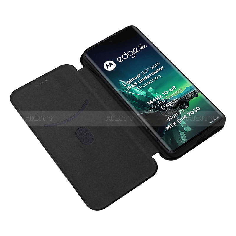 Custodia Portafoglio In Pelle Cover con Supporto L02Z per Motorola Moto Edge 40 Neo 5G