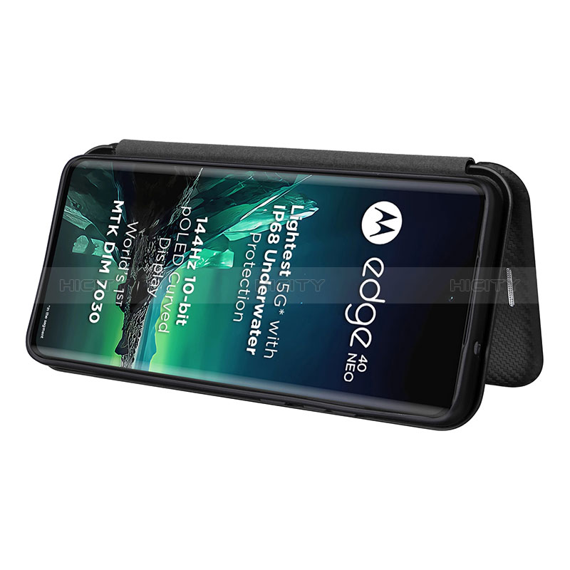 Custodia Portafoglio In Pelle Cover con Supporto L02Z per Motorola Moto Edge 40 Neo 5G