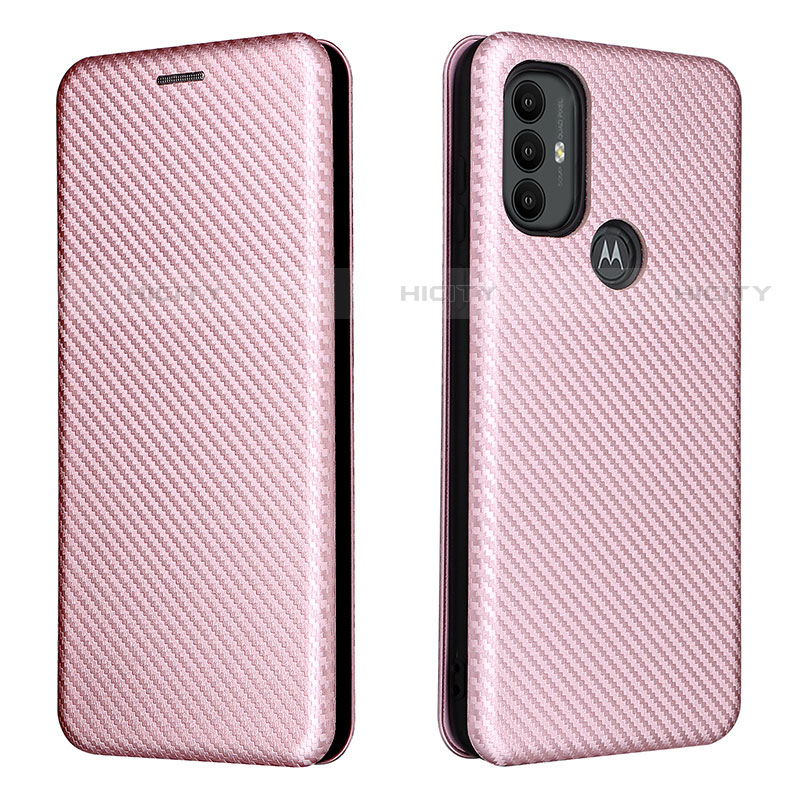 Custodia Portafoglio In Pelle Cover con Supporto L02Z per Motorola Moto G Play Gen 2 Oro Rosa