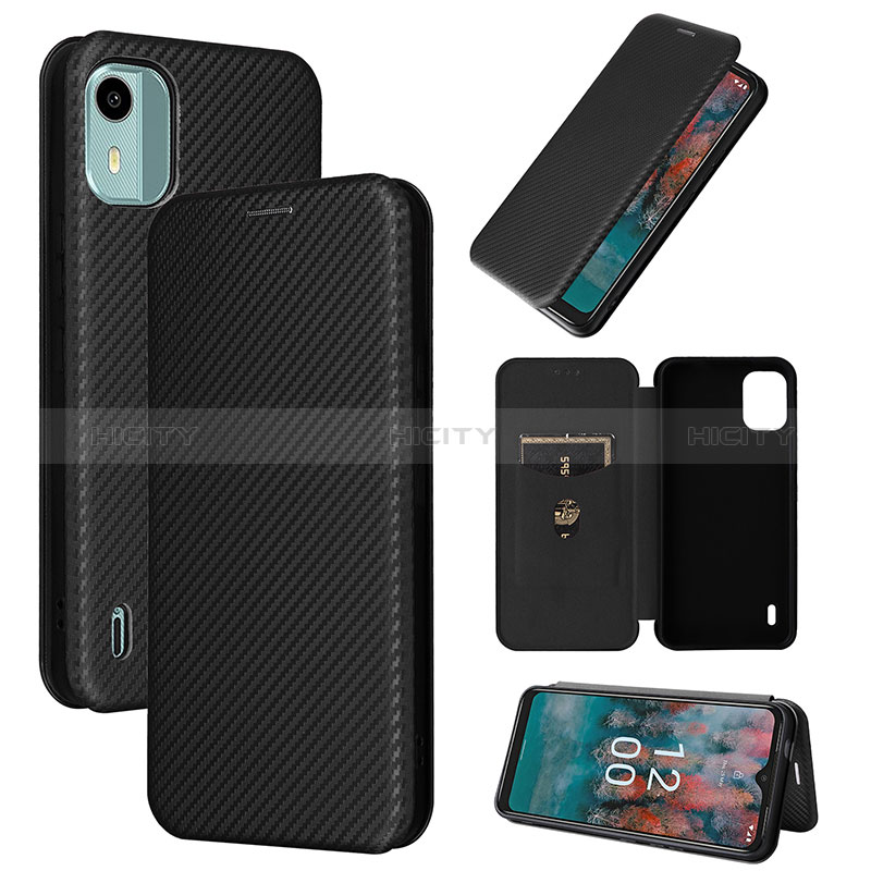 Custodia Portafoglio In Pelle Cover con Supporto L02Z per Nokia C12