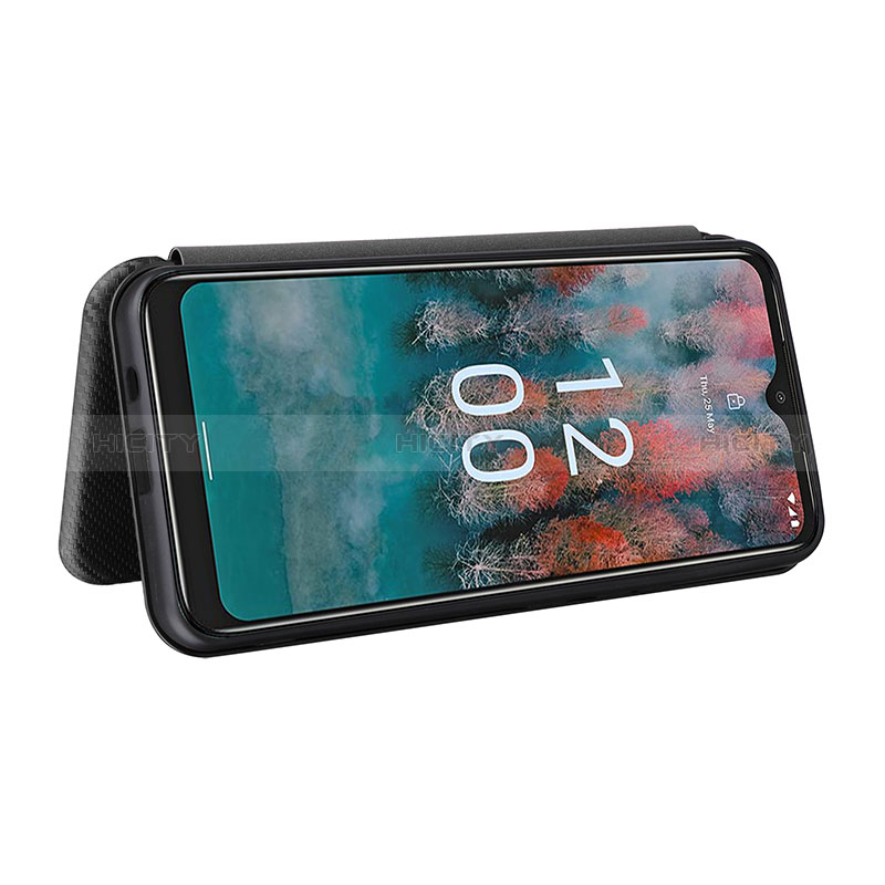 Custodia Portafoglio In Pelle Cover con Supporto L02Z per Nokia C12