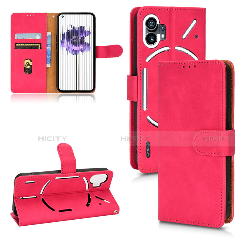 Custodia Portafoglio In Pelle Cover con Supporto L02Z per Nothing Phone 1