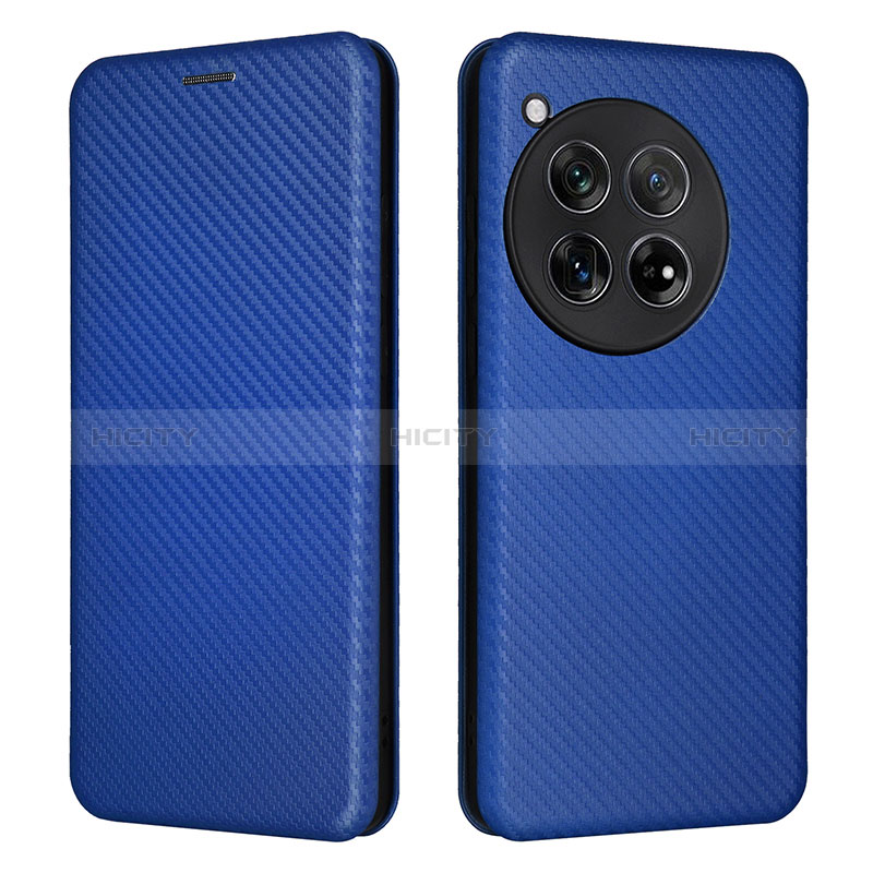 Custodia Portafoglio In Pelle Cover con Supporto L02Z per OnePlus Ace 3 5G Blu