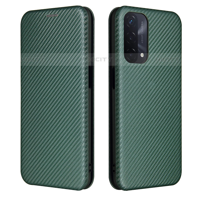 Custodia Portafoglio In Pelle Cover con Supporto L02Z per OnePlus Nord N200 5G Verde