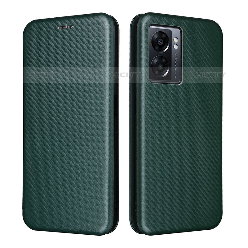 Custodia Portafoglio In Pelle Cover con Supporto L02Z per OnePlus Nord N300 5G Verde
