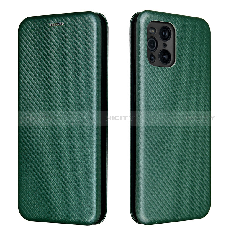 Custodia Portafoglio In Pelle Cover con Supporto L02Z per Oppo Find X3 5G