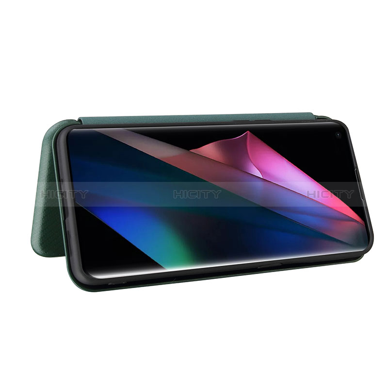 Custodia Portafoglio In Pelle Cover con Supporto L02Z per Oppo Find X3 5G