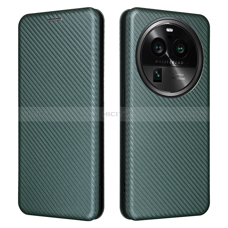 Custodia Portafoglio In Pelle Cover con Supporto L02Z per Oppo Find X6 Pro 5G