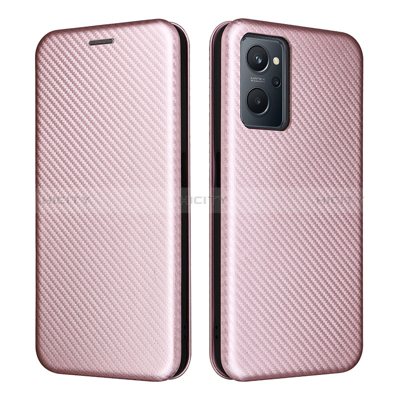 Custodia Portafoglio In Pelle Cover con Supporto L02Z per Oppo K10 4G Oro Rosa