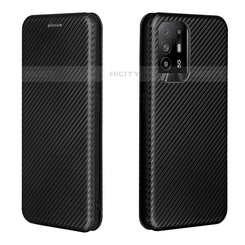 Custodia Portafoglio In Pelle Cover con Supporto L02Z per Oppo Reno5 Z 5G Nero